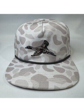 Southern String Hat Co October 2024 Mallard Duck Camo Rope Snapback Hat